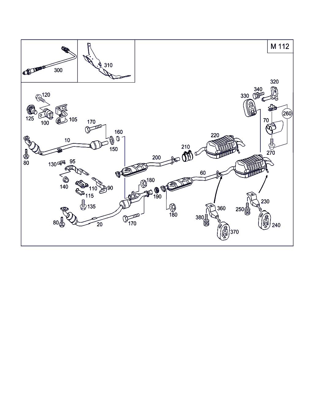 Mercedes-Benz A 203 490 52 19 - Catalizador parts5.com