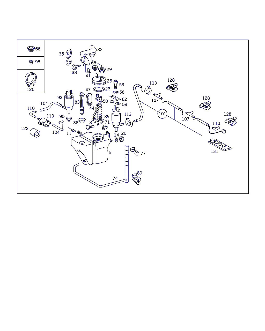 Mercedes-Benz A 210 540 00 45 - Level Control Switch, windscreen washer tank parts5.com