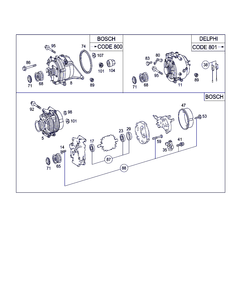 Mercedes-Benz A 011 154 78 02 - Generator / Alternator parts5.com