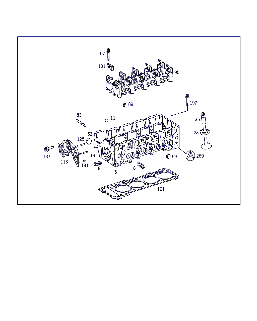 Mercedes-Benz A 611 010 10 20 - Teljes tömítéskészlet, motor parts5.com