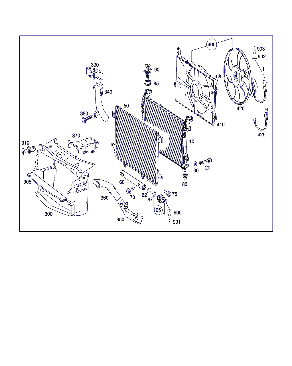 Mercedes-Benz A 169 500 03 54 - Condenser, air conditioning parts5.com