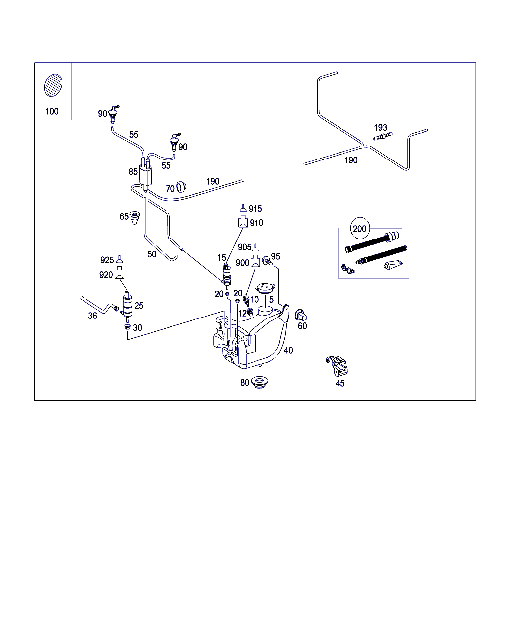 Mercedes-Benz A 000 860 58 26 - Klaasipesuvee pump,klaasipuhastus parts5.com