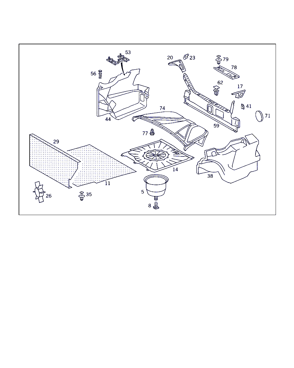 Mercedes-Benz A 000 990 54 92 - Expanding Rivet parts5.com