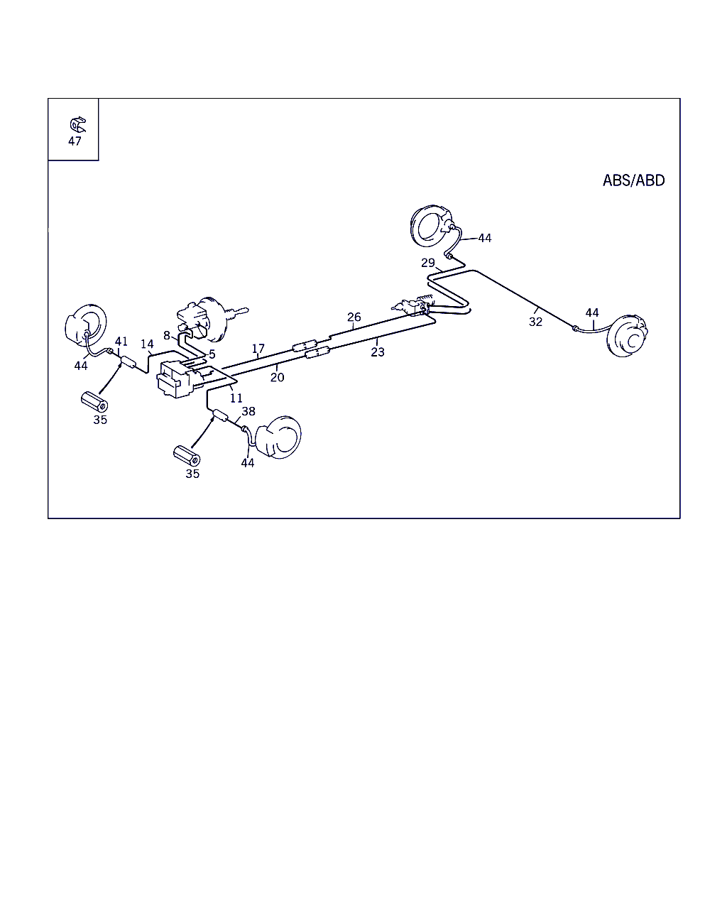 Mercedes-Benz A 901 428 02 35 - Flexible de frein parts5.com