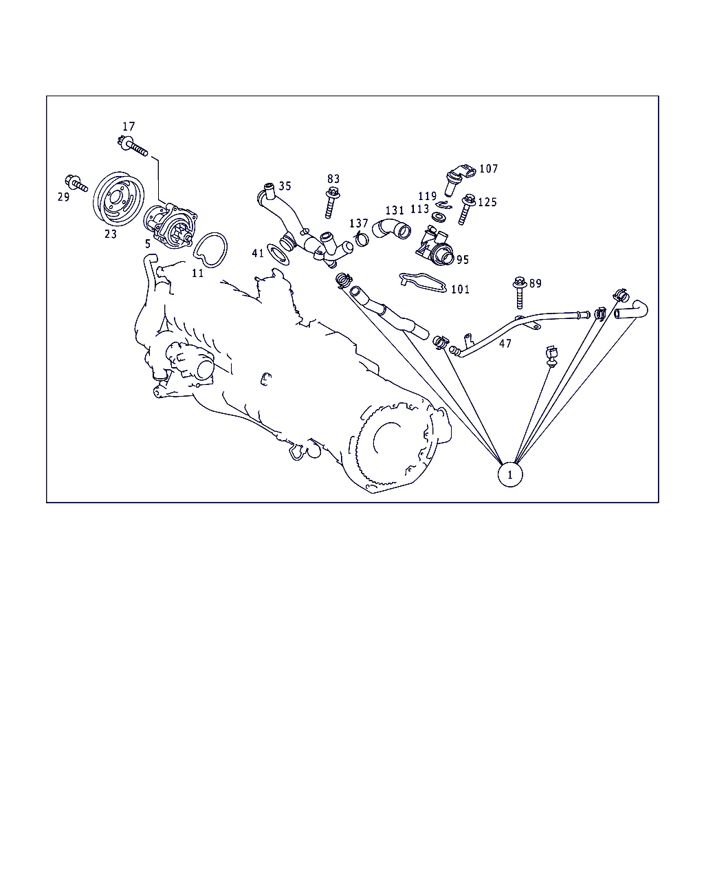 Mercedes-Benz A 202 995 01 05 - Zarnica, glavni zaromet parts5.com