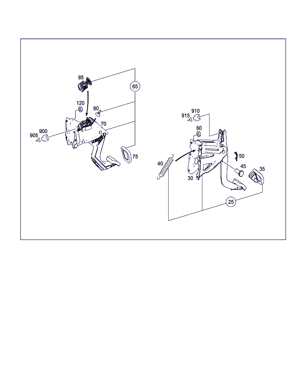 Mercedes-Benz A 201 291 02 82 - Oblozenei padalu, pedal spojky parts5.com