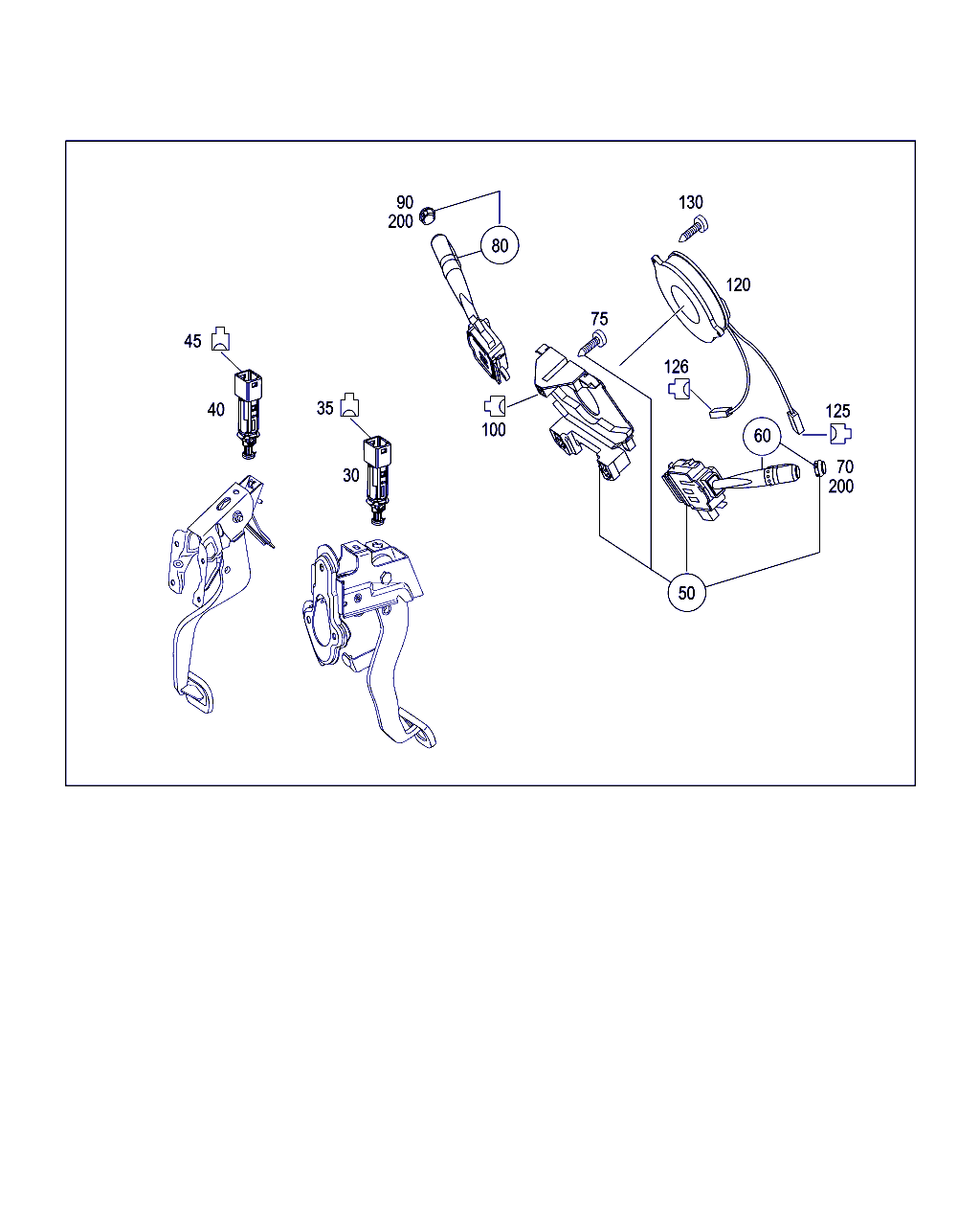 Smart A 454 545 02 14 - Ключ за спирачните светлини parts5.com