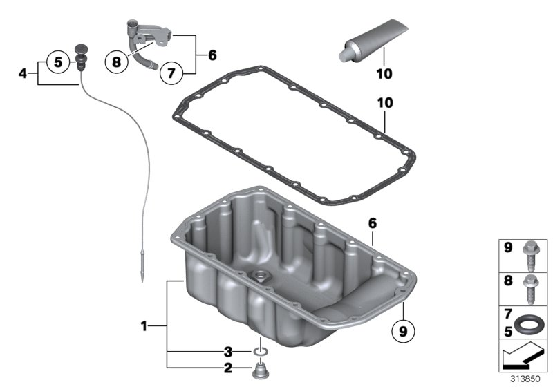 Mini 11 13 7 546 275 - Brtveni prsten, vijak za ispuštanje ulja parts5.com