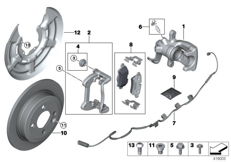 Mini 34 21 6 772 867 - Komplet vodilnih tulk, sedlo zavore parts5.com