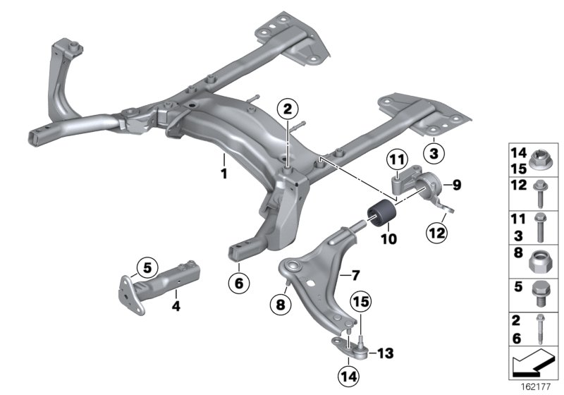 BMW 31 12 6 772 301 - Рычаг подвески колеса parts5.com