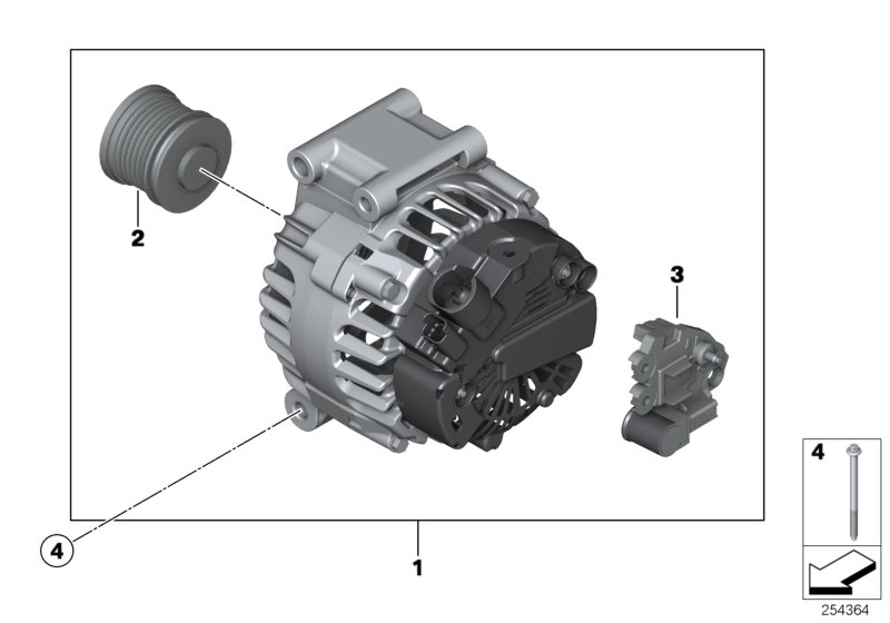 BMW 12 31 7 576 515 - Fulie, alternator parts5.com