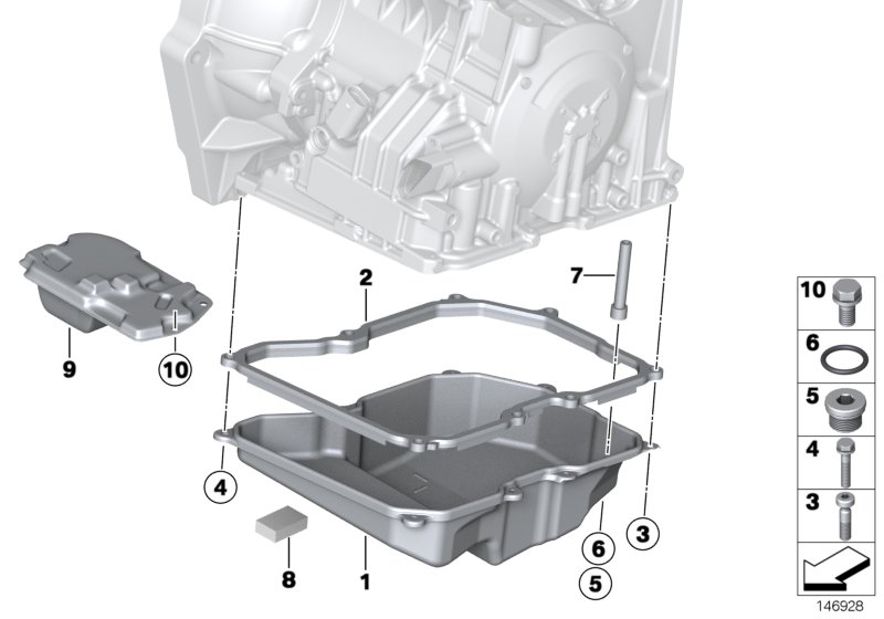 BMW 24 11 7 566 356 - Junta, cárter aceite - transm. autom. parts5.com