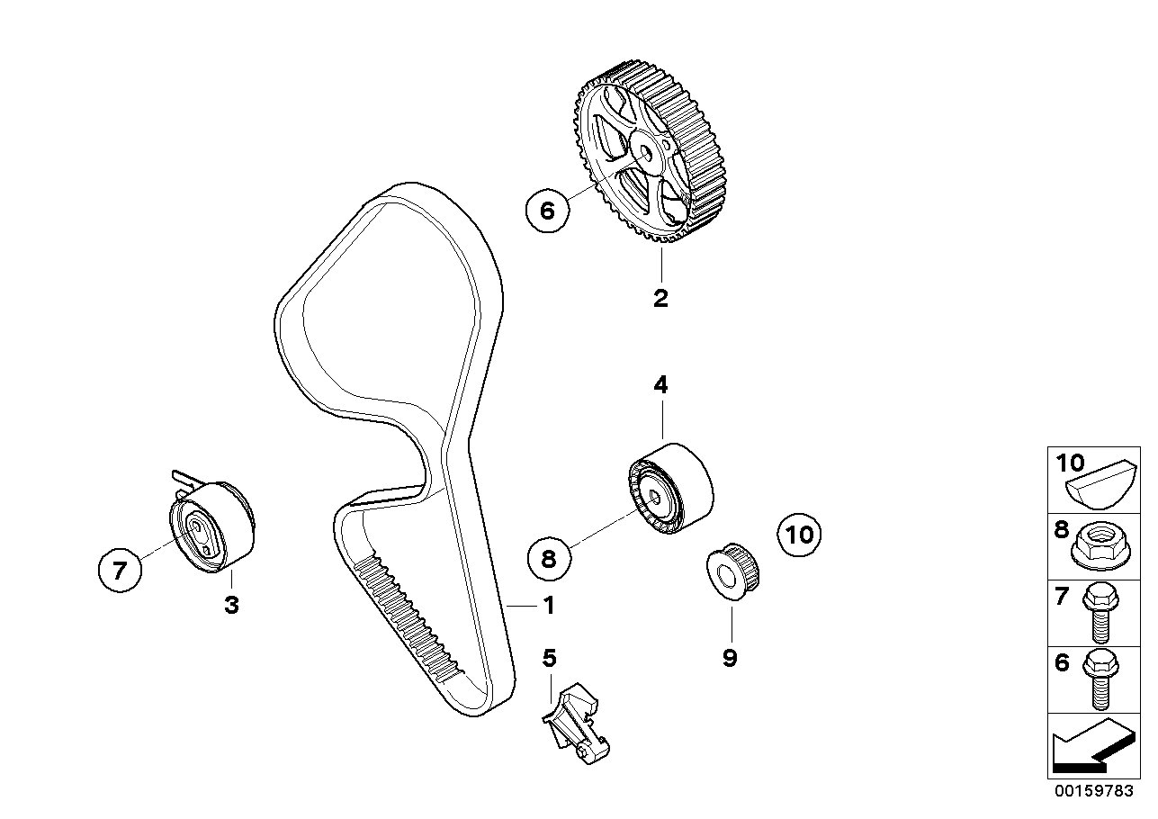 BMW 11 31 7 805 960 - Rolka napinacza, pasek rozrządu parts5.com