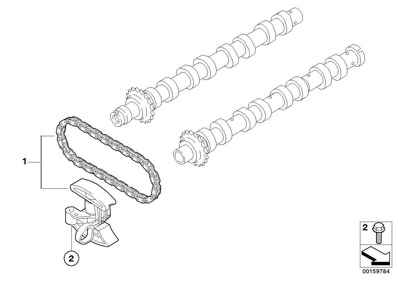 Mini 11127805937 - Комплект цепи привода распредвала parts5.com