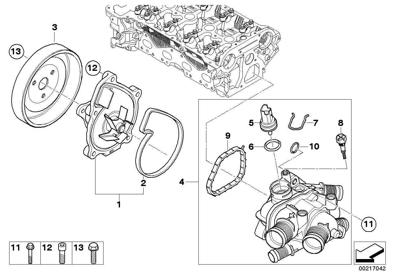 Mini 13 62 7 535 068 - Sensor, temperatura del refrigerante parts5.com