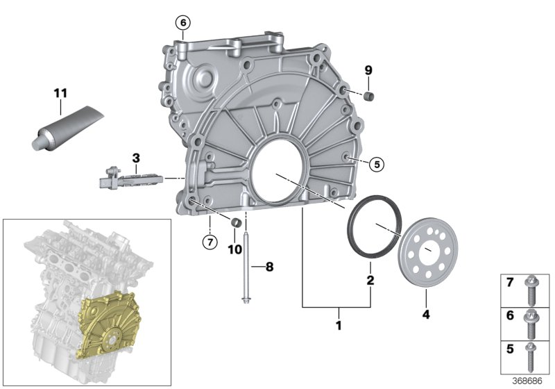 Mini 13 62 7 806 782 - Crankshaft sensor parts5.com