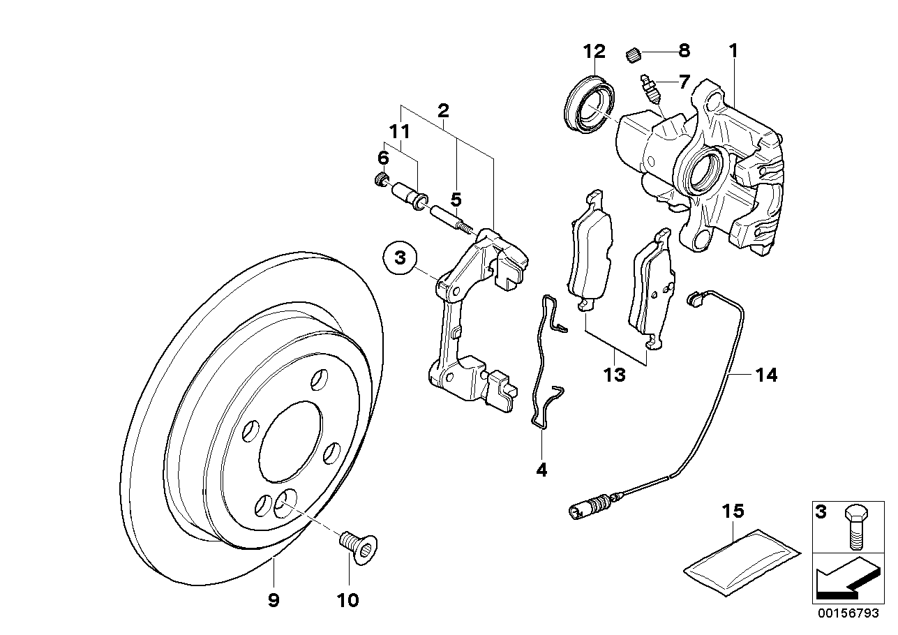 BMW 34216762749 - Комплект принадлежности, дискови накладки parts5.com