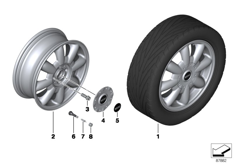 Mini 36 13 6 781 150 - Vijak kolesa parts5.com