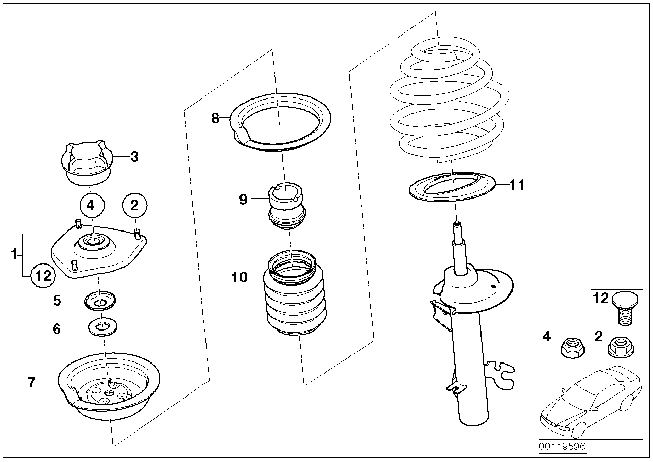 Mini 31306759455 - Zestaw ochrony przeciwpyłowej, amortyzator parts5.com