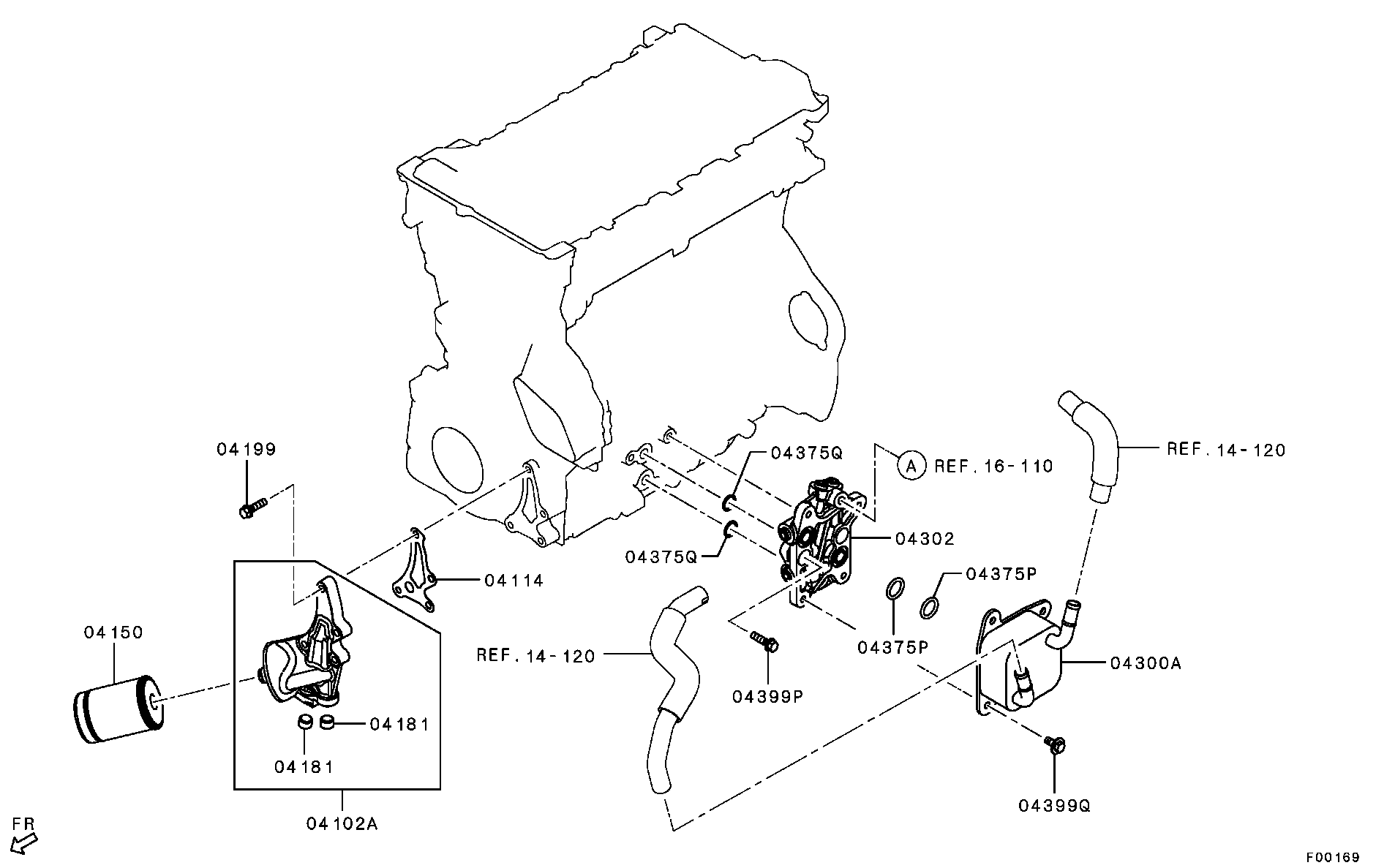 Mitsubishi 1230A184 - Ölfilter parts5.com