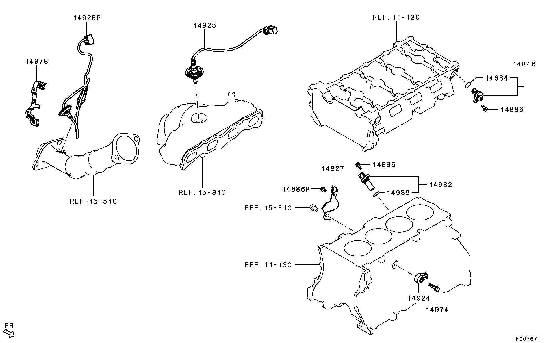 Mitsubishi 1588 A141 - Lamda-sonda parts5.com