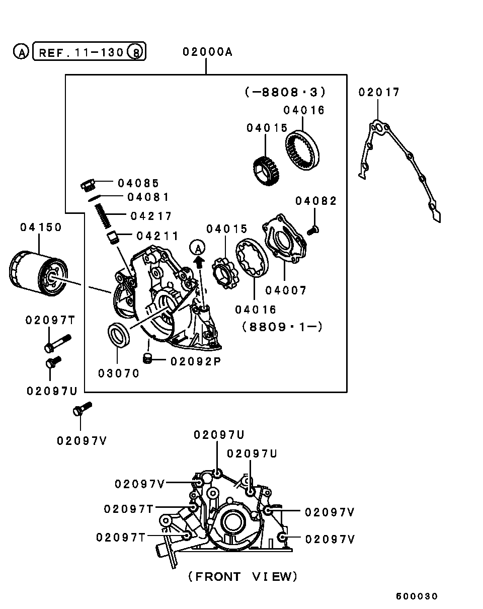 Mitsubishi MD03 1805 - Ölfilter parts5.com