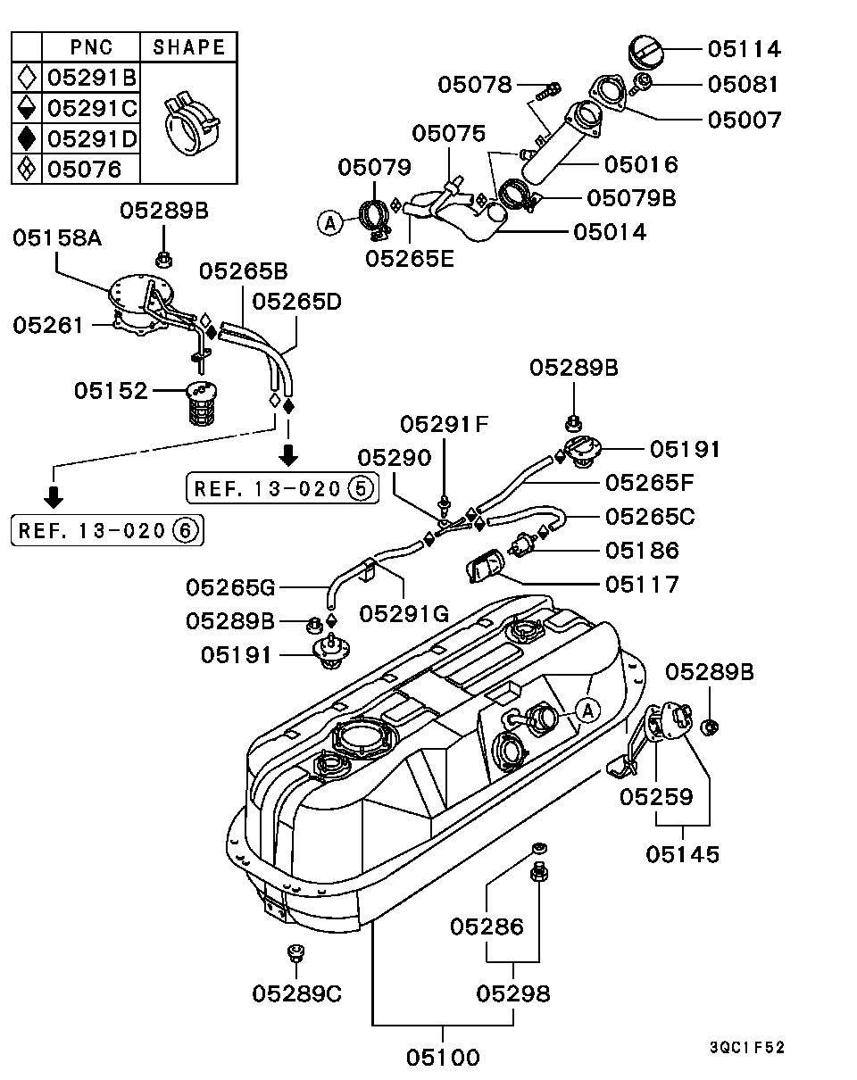 Mitsubishi MB248746 - Горивен филтър parts5.com