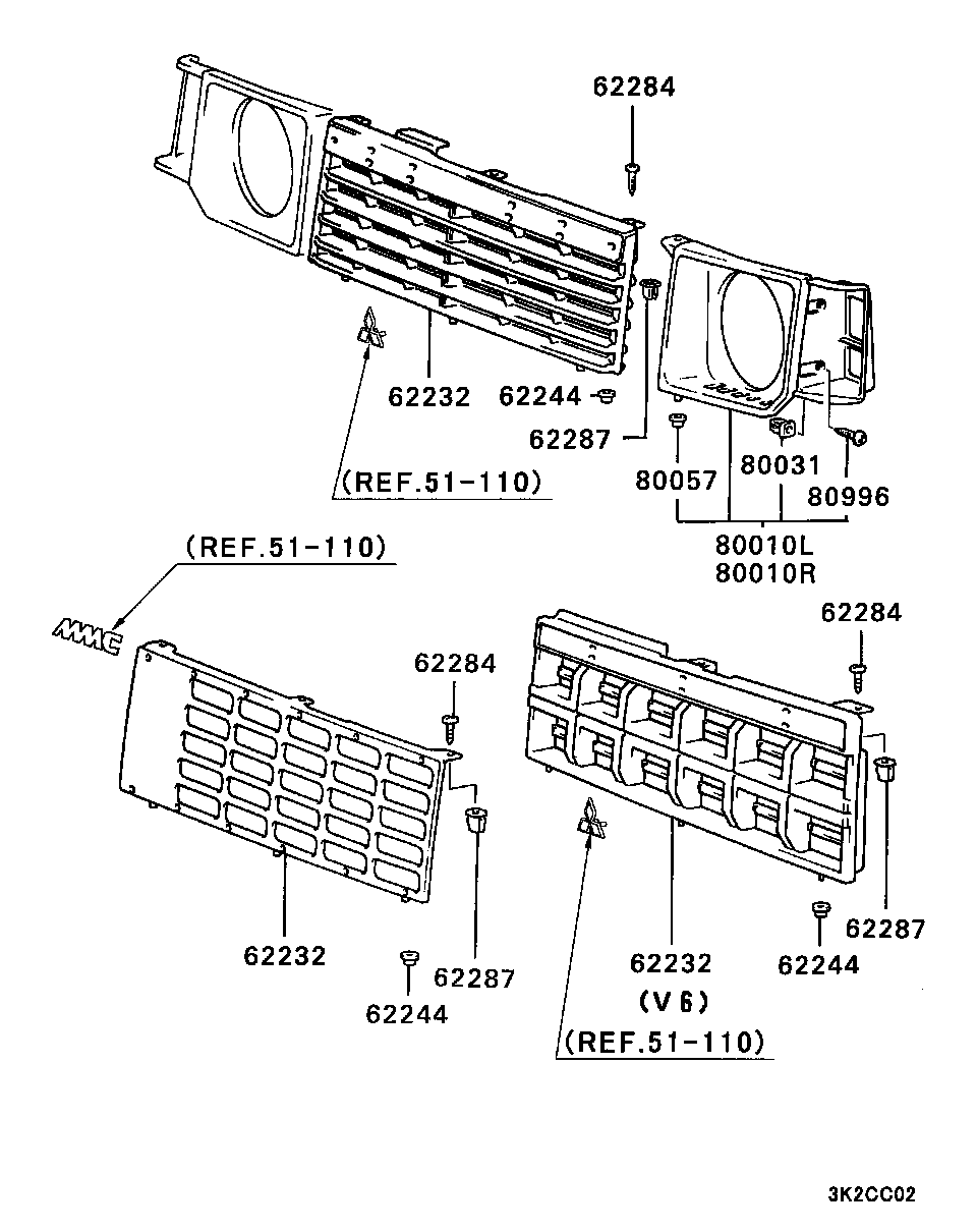 Mitsubishi MB377401 - Carcasa, faro principal parts5.com