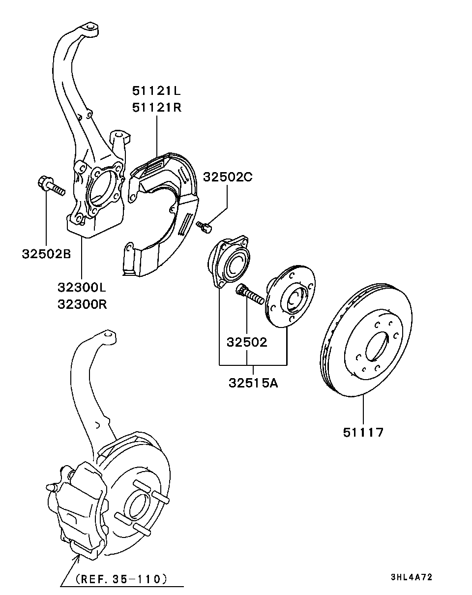 Mitsubishi MR475333 - Wheel hub, bearing Kit parts5.com