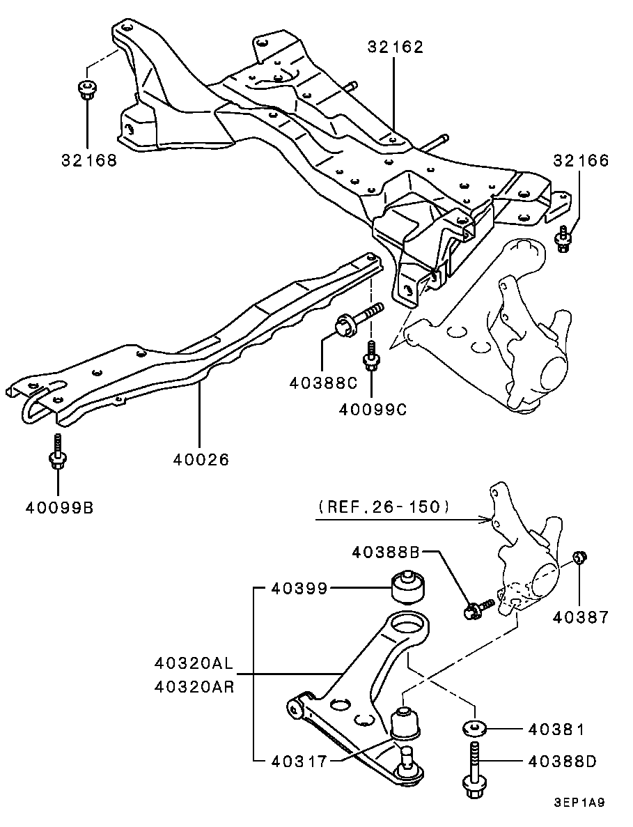 Mitsubishi MR403420* - Õõtshoob, käändmik parts5.com