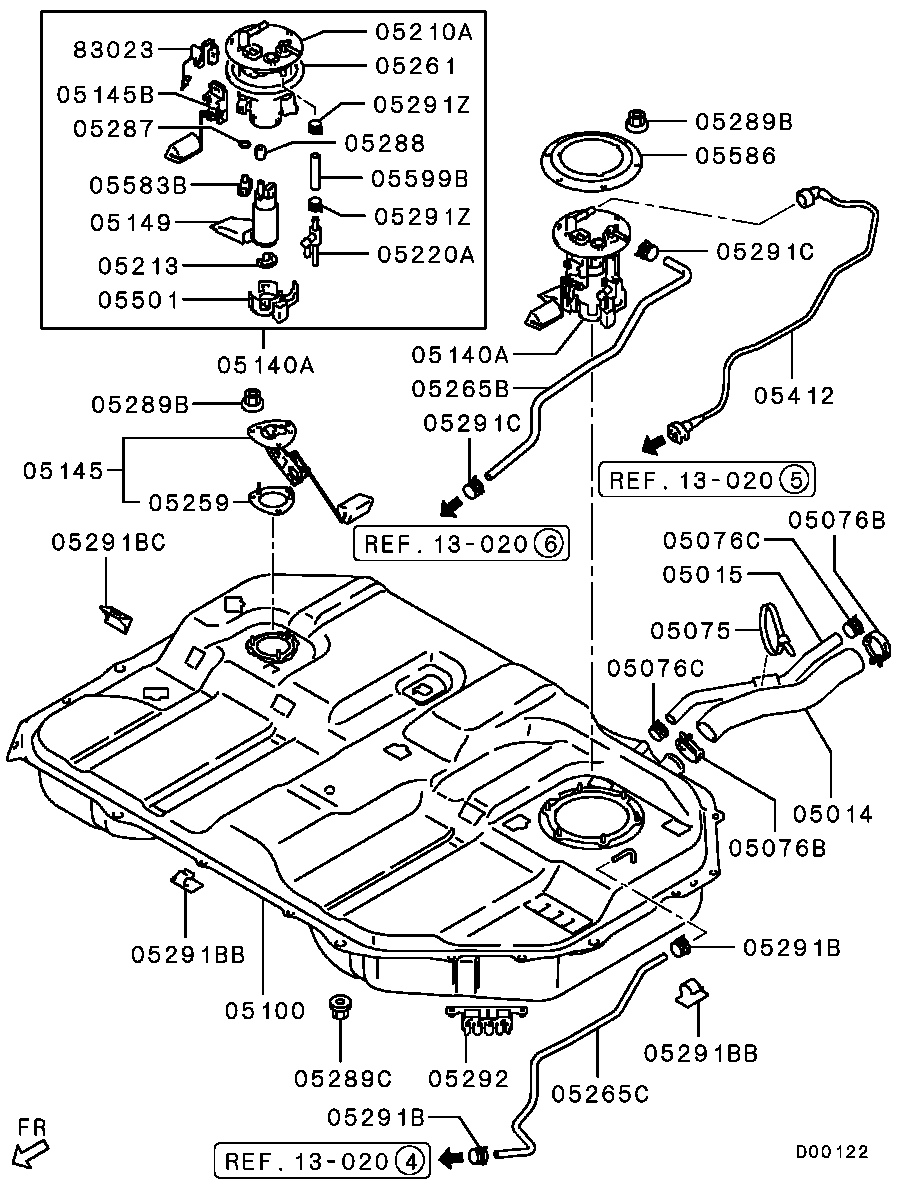 Mitsubishi MN158345 - Fuel filter parts5.com