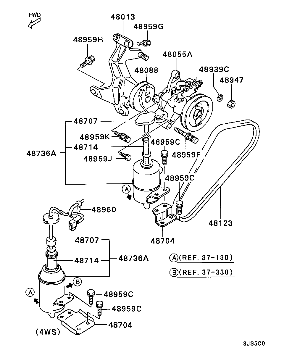 Mitsubishi MD172376 - Пистов ремък parts5.com