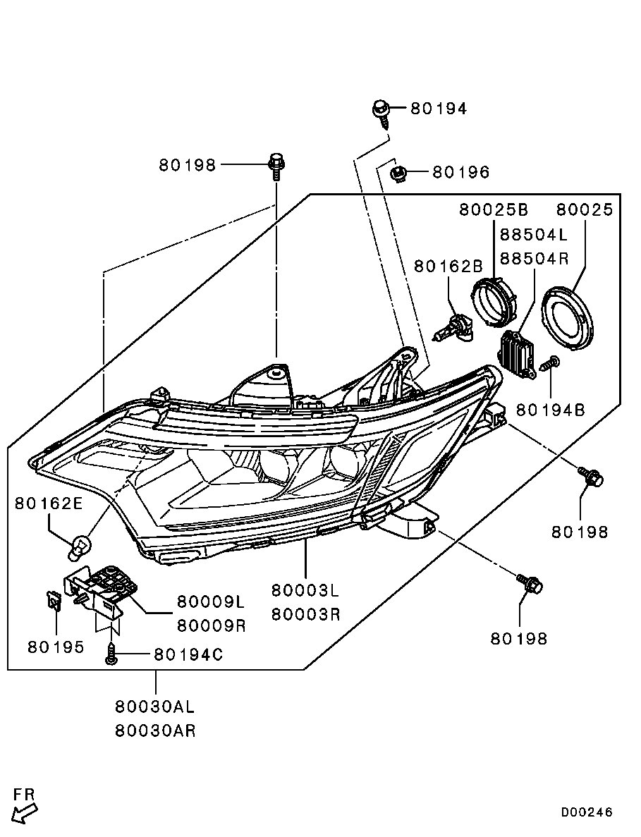 Mitsubishi MS820029 - Bec incandescent parts5.com