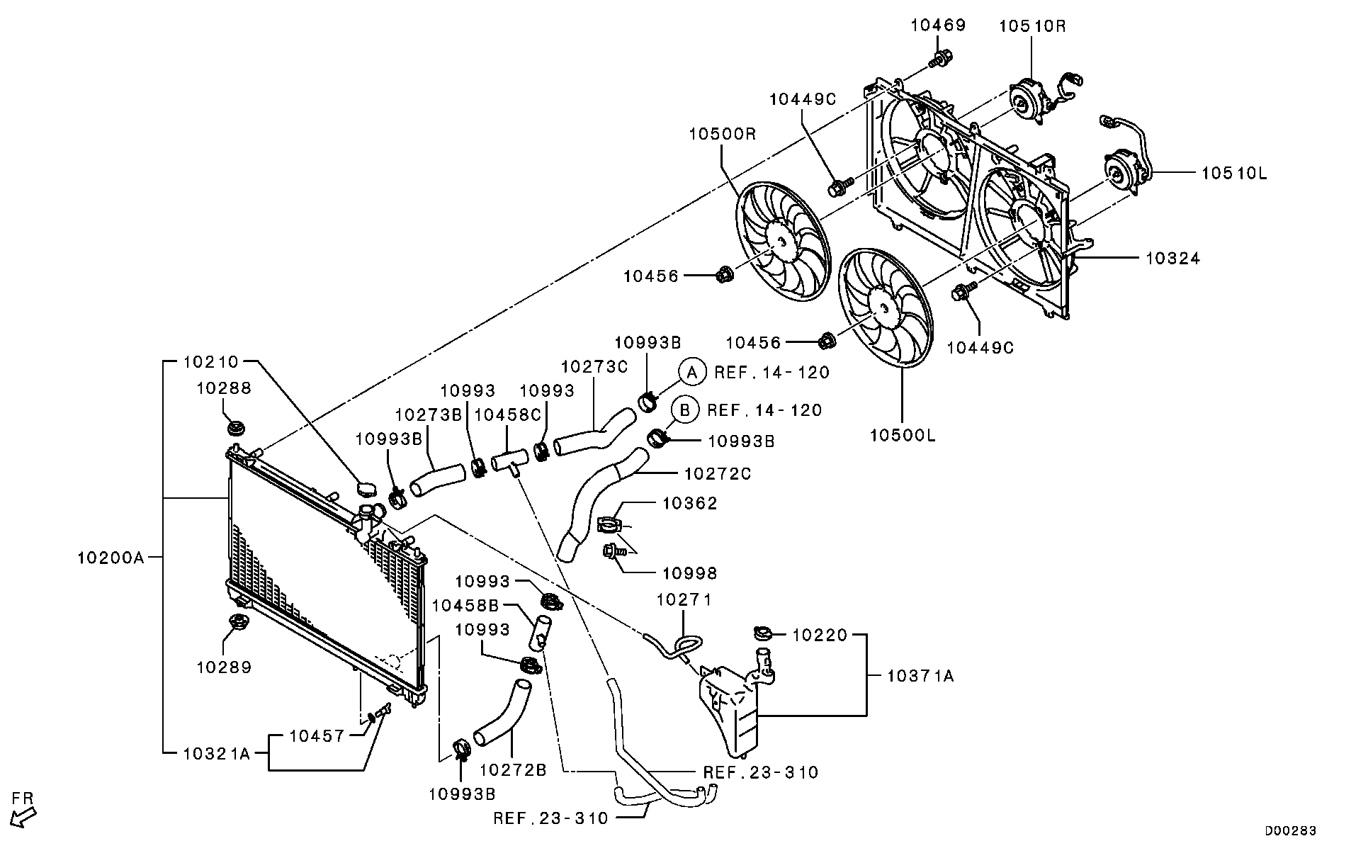 Mitsubishi 1350A730 - Zaporni poklopac, hladnjak parts5.com