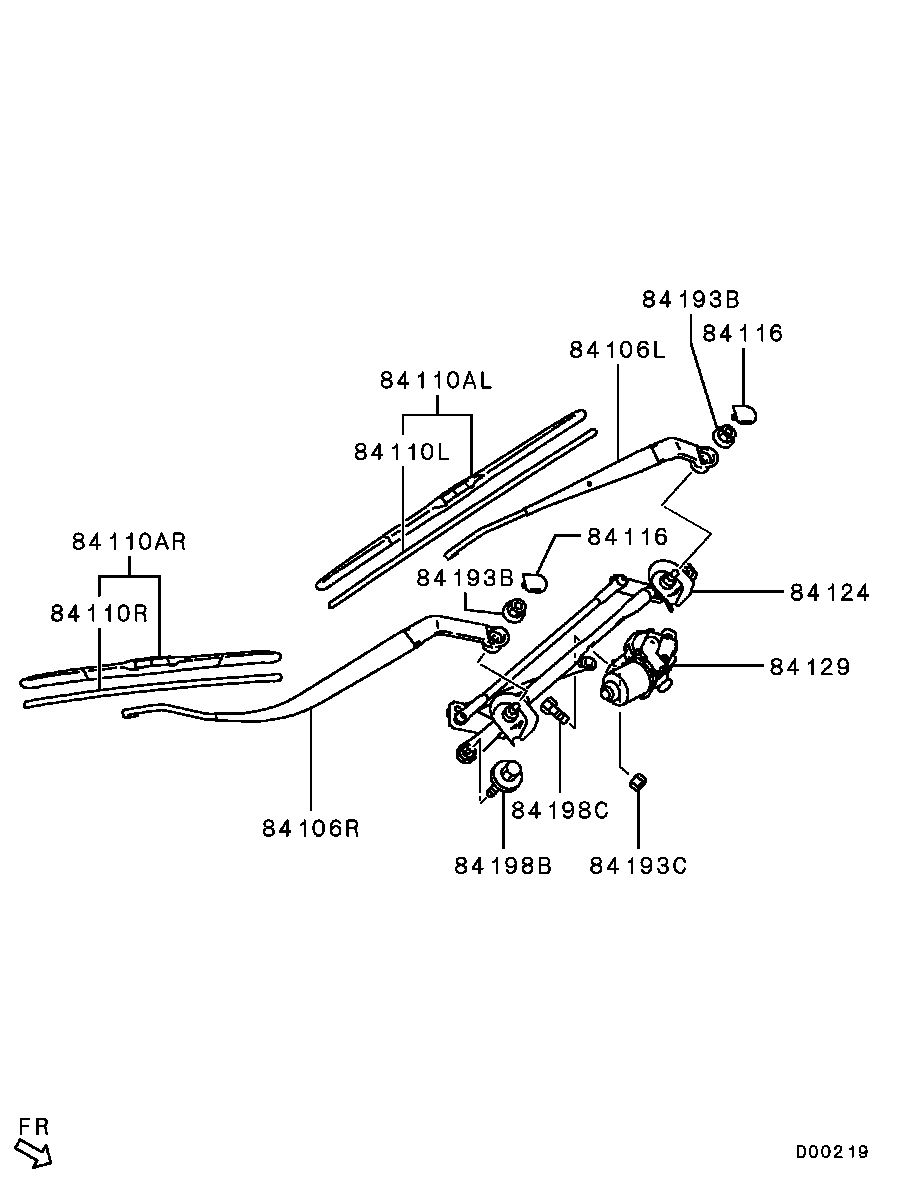 Mitsubishi 8250A596 - Wiper Blade parts5.com