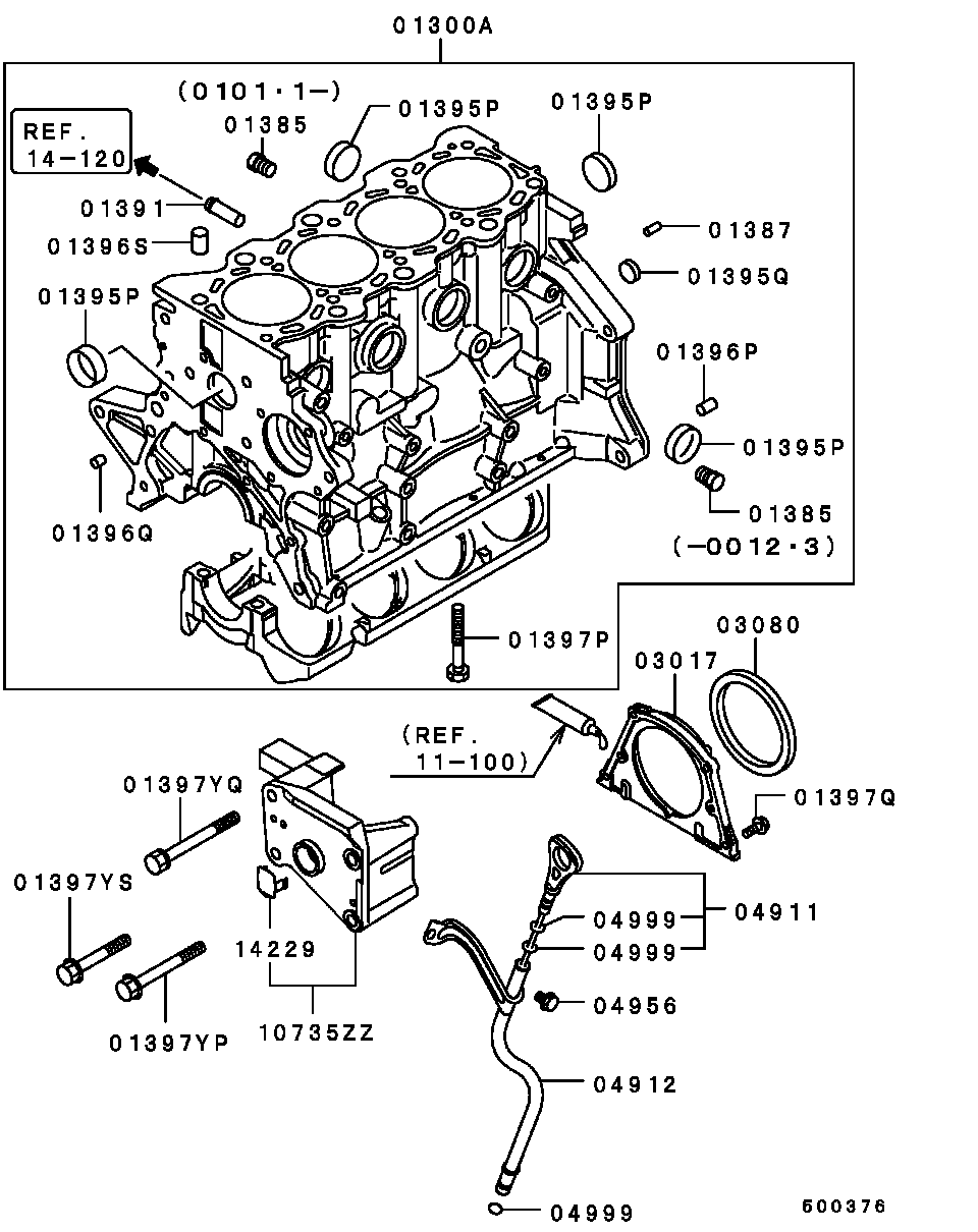 Mitsubishi MD359158 - Simering, arbore cotit parts5.com