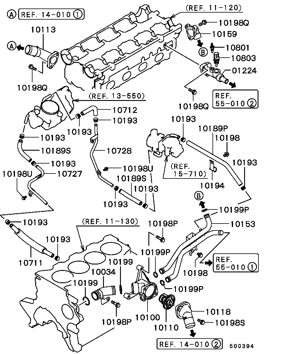 Proton MD337408 - Thermostat, coolant parts5.com