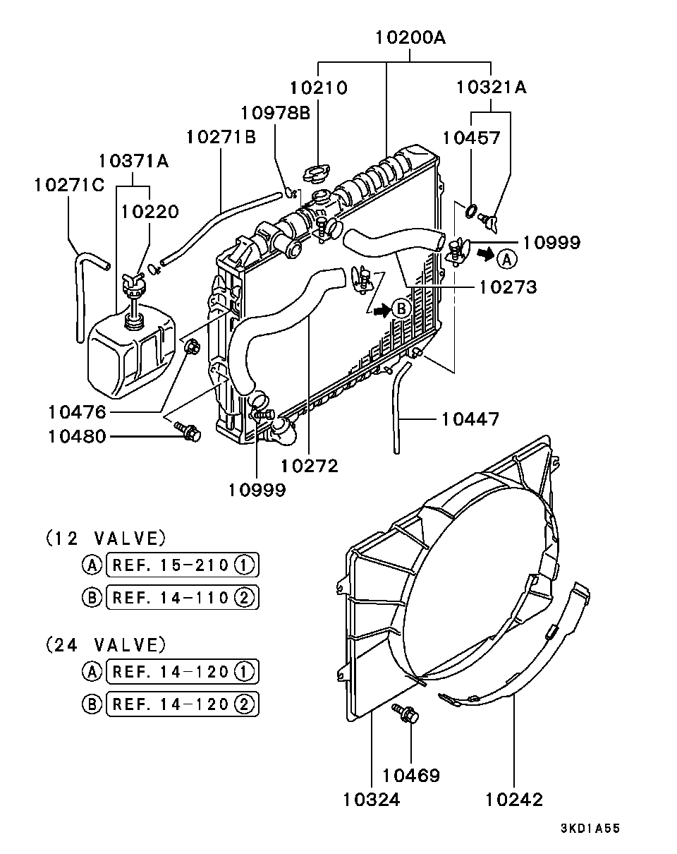 Mitsubishi MB660735 - Verschlussdeckel, Kühler parts5.com