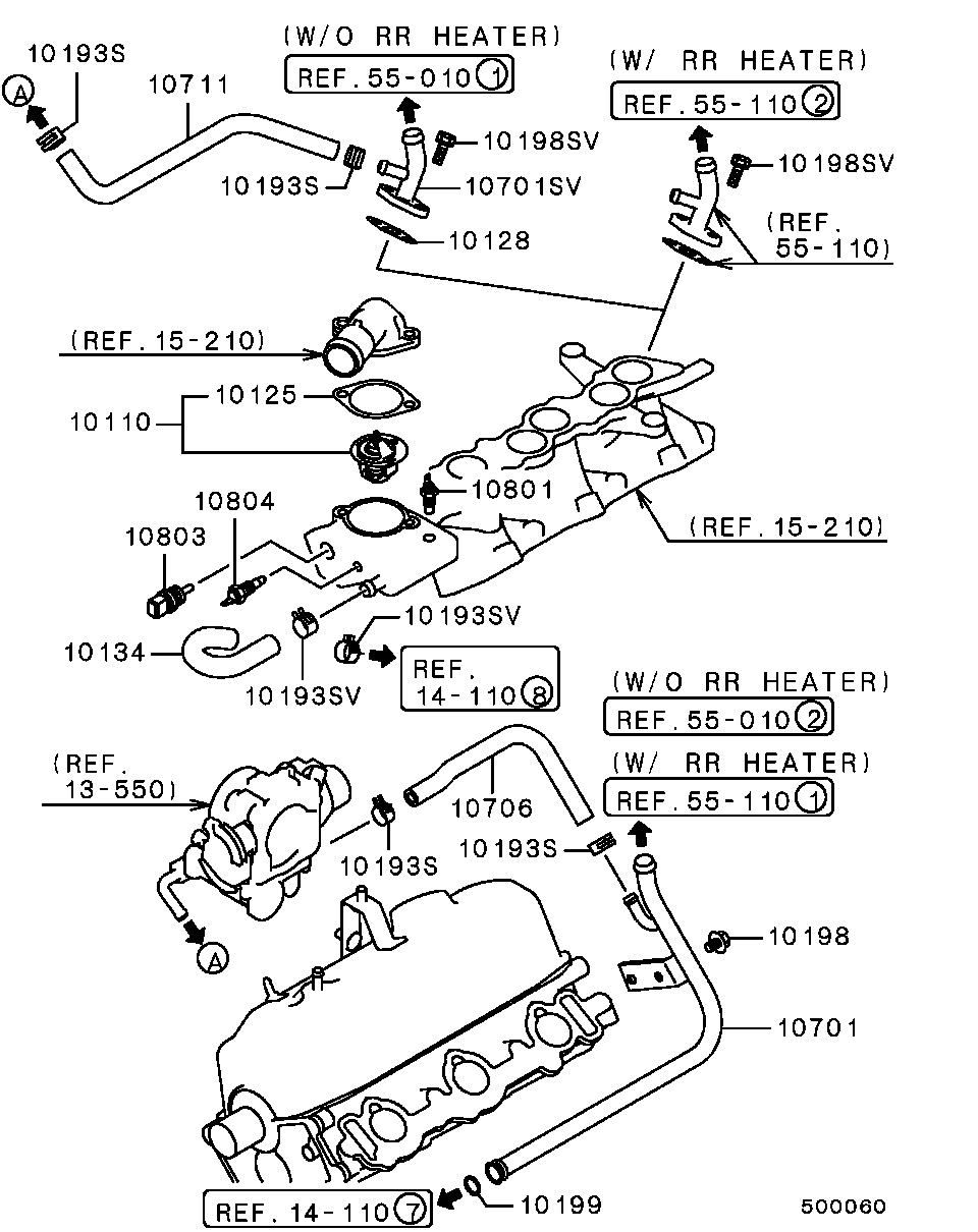 Mitsubishi MD972905 - Termostat, soğutma sıvısı parts5.com