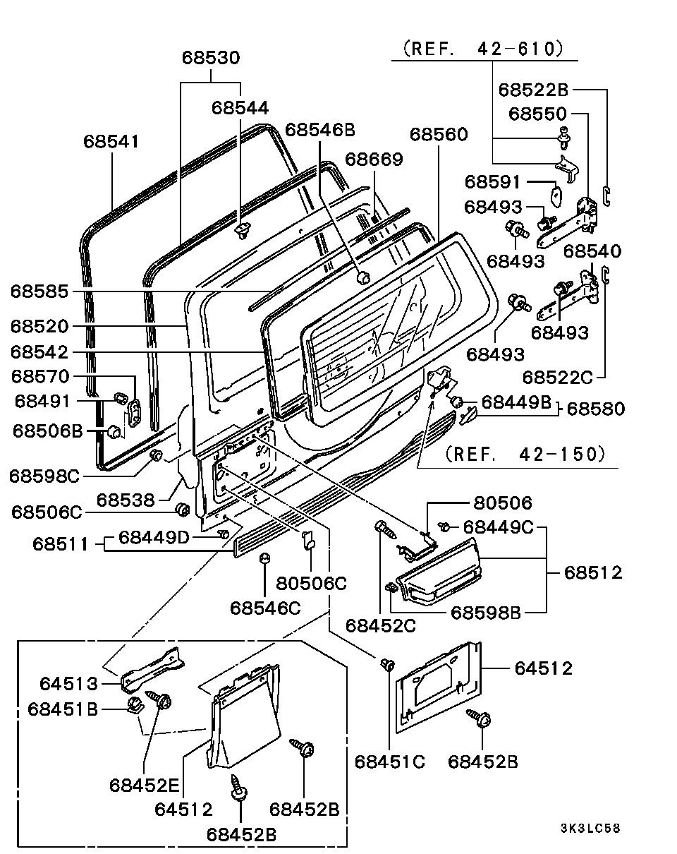 Mitsubishi MS440502 - Somun, Egzoz manifoldu parts5.com