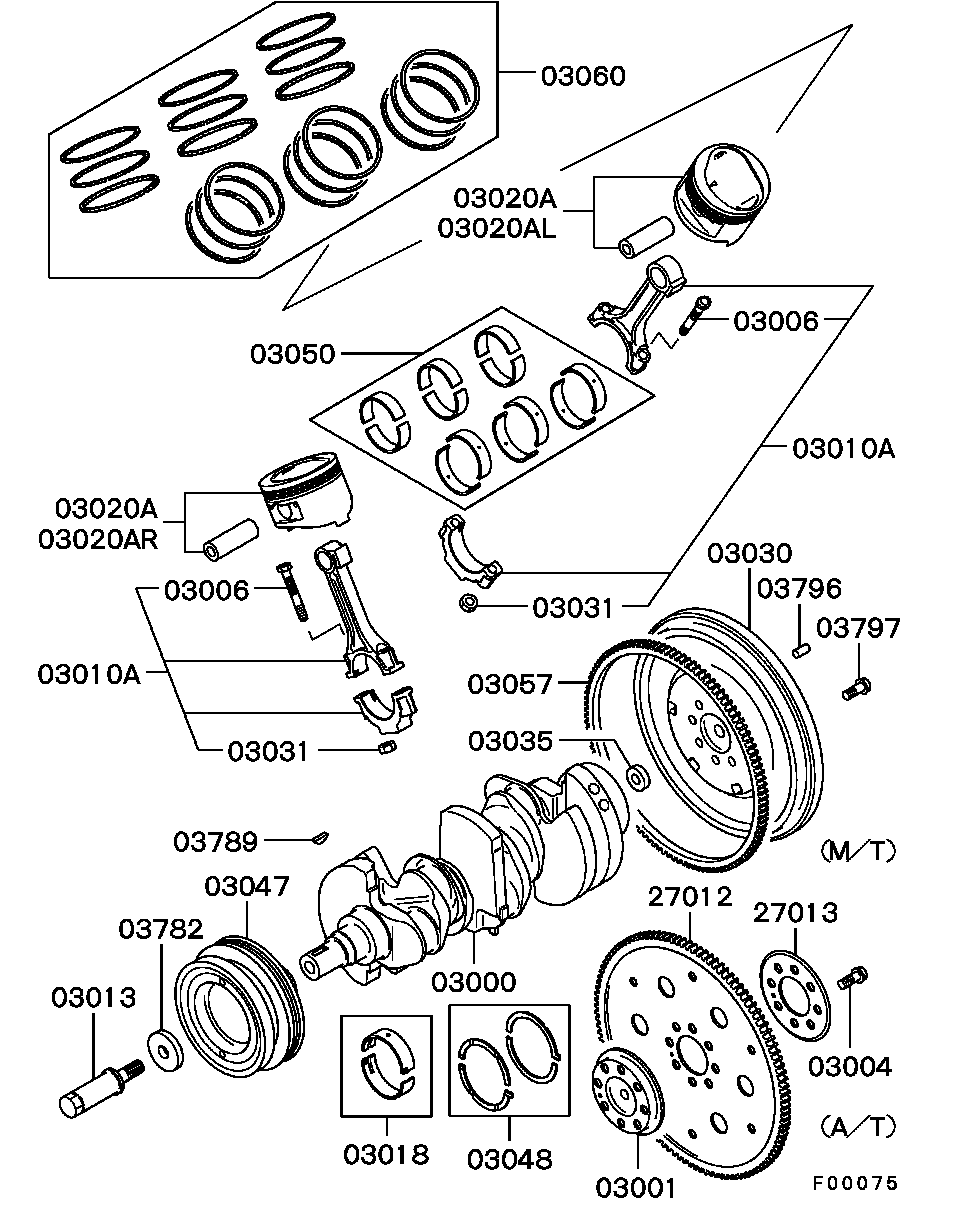 Fuso MH04 0024 - Vodeći ležaj, kvačilo parts5.com