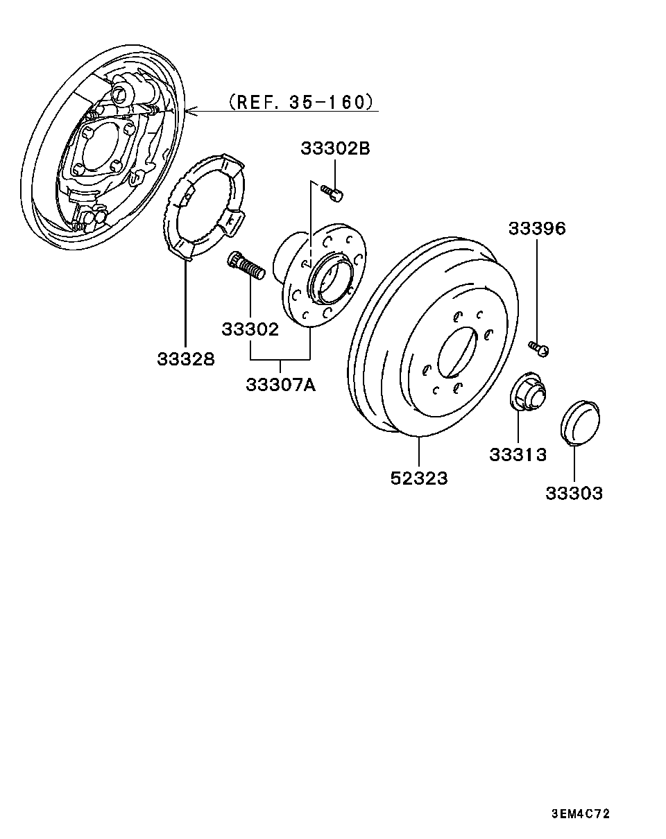 Mitsubishi MB584600 - Wheel hub, bearing Kit parts5.com