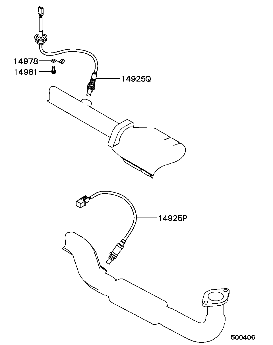 Mitsubishi MD327611 - Sonda Lambda parts5.com