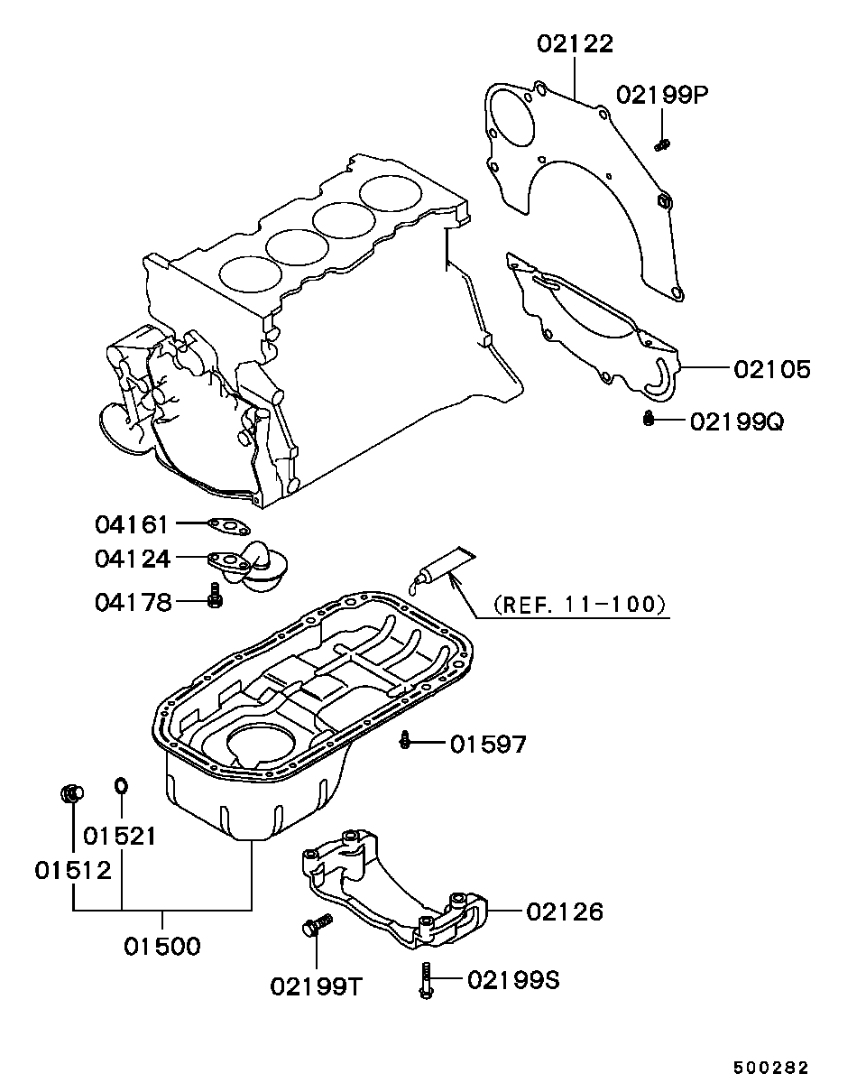 Fuso MD05 0316 - Zapiralni cep, oljna kad parts5.com