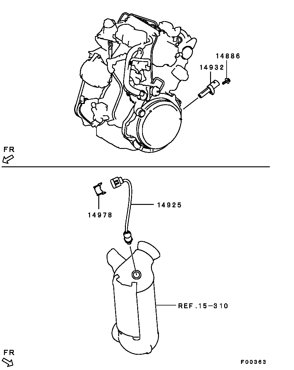 Mitsubishi 1588A001 - Lambda andur parts5.com