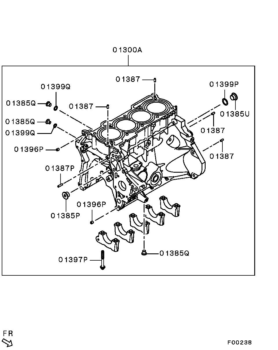 Mitsubishi MF660034 - Anillo de junta, tapón roscado de vaciado de aceite parts5.com