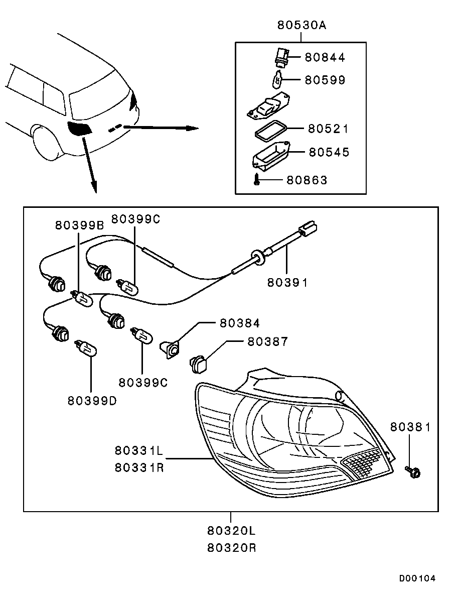 Mitsubishi MN133699 - Reflektor przeciwmgłowy parts5.com