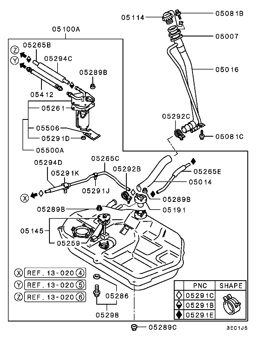 Proton MB91 2304 - Горивна помпа parts5.com