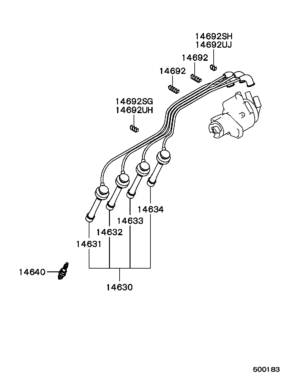 Mitsubishi MS 851 358 - Bujii parts5.com