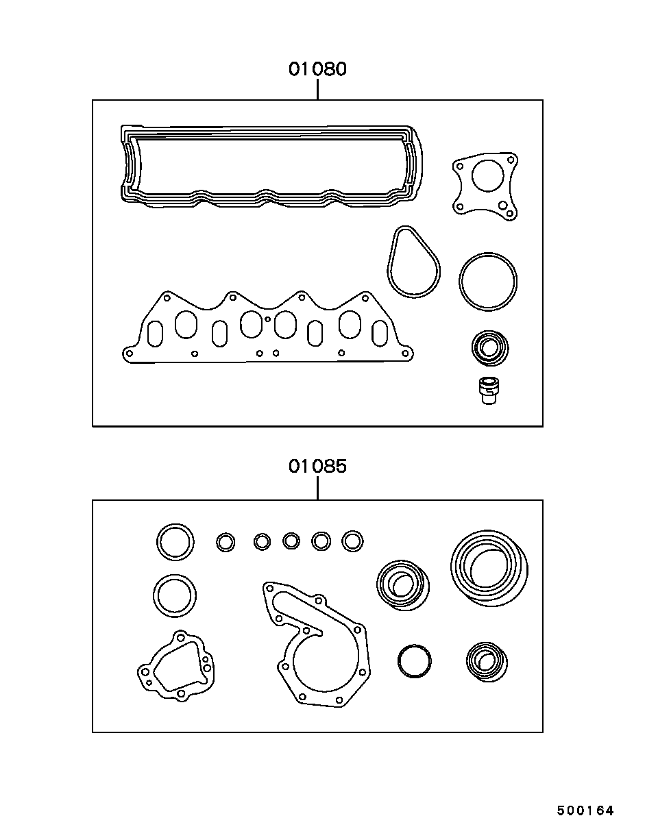 Mitsubishi M853178 - Garnitura zaptivki, blok motora parts5.com